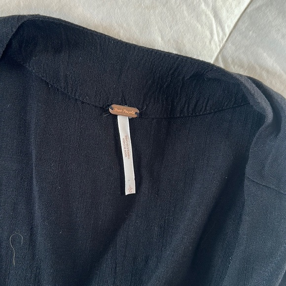 Free People rare lace-up black vest - Picture 5 of 8